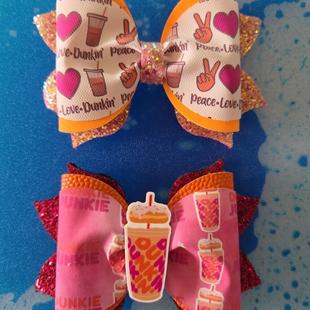 Custom Dunkin Donuts bow lot